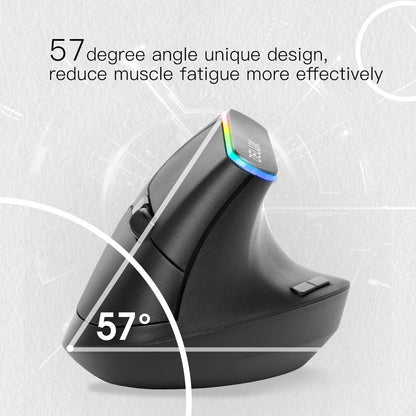 M618C RGB Vertical Wireless Ergonomic Hand-held Straight Mouse