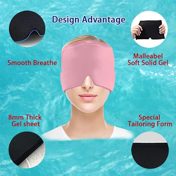 Cooling Gel Ice Mask – Instant Headache & Migraine Relief