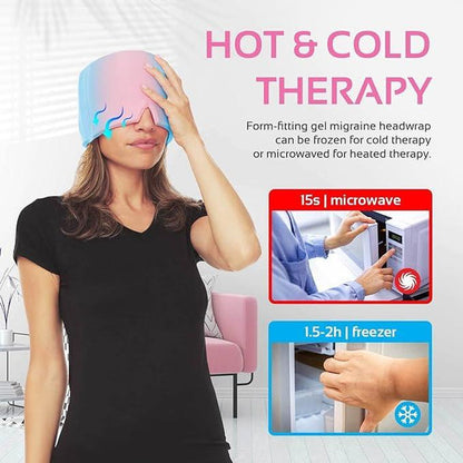 Cooling Gel Ice Mask – Instant Headache & Migraine Relief